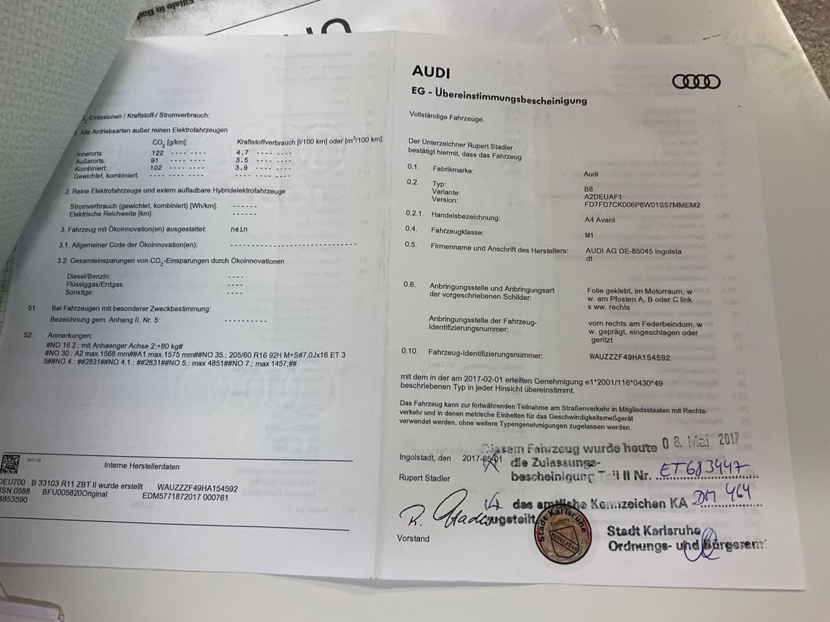 Audi A4 d'occasion