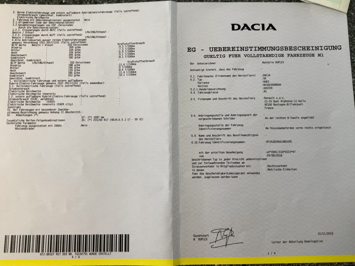 Dacia Duster d'occasion