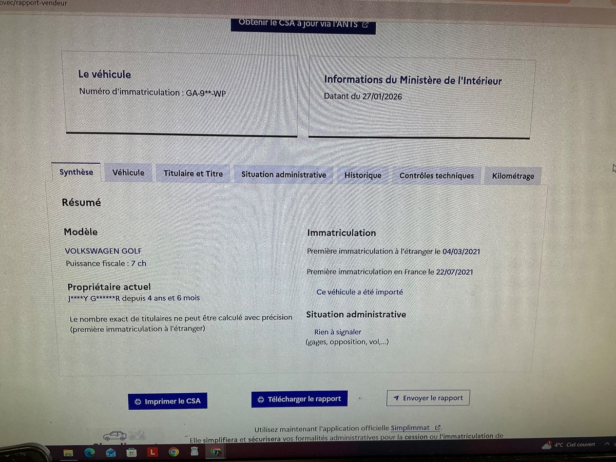 Volkswagen Golf d'occasion