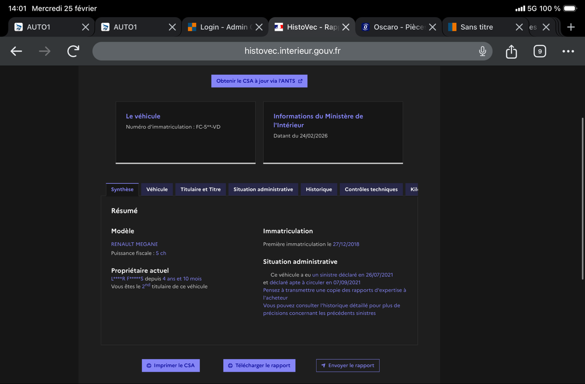 Renault Megane d'occasion