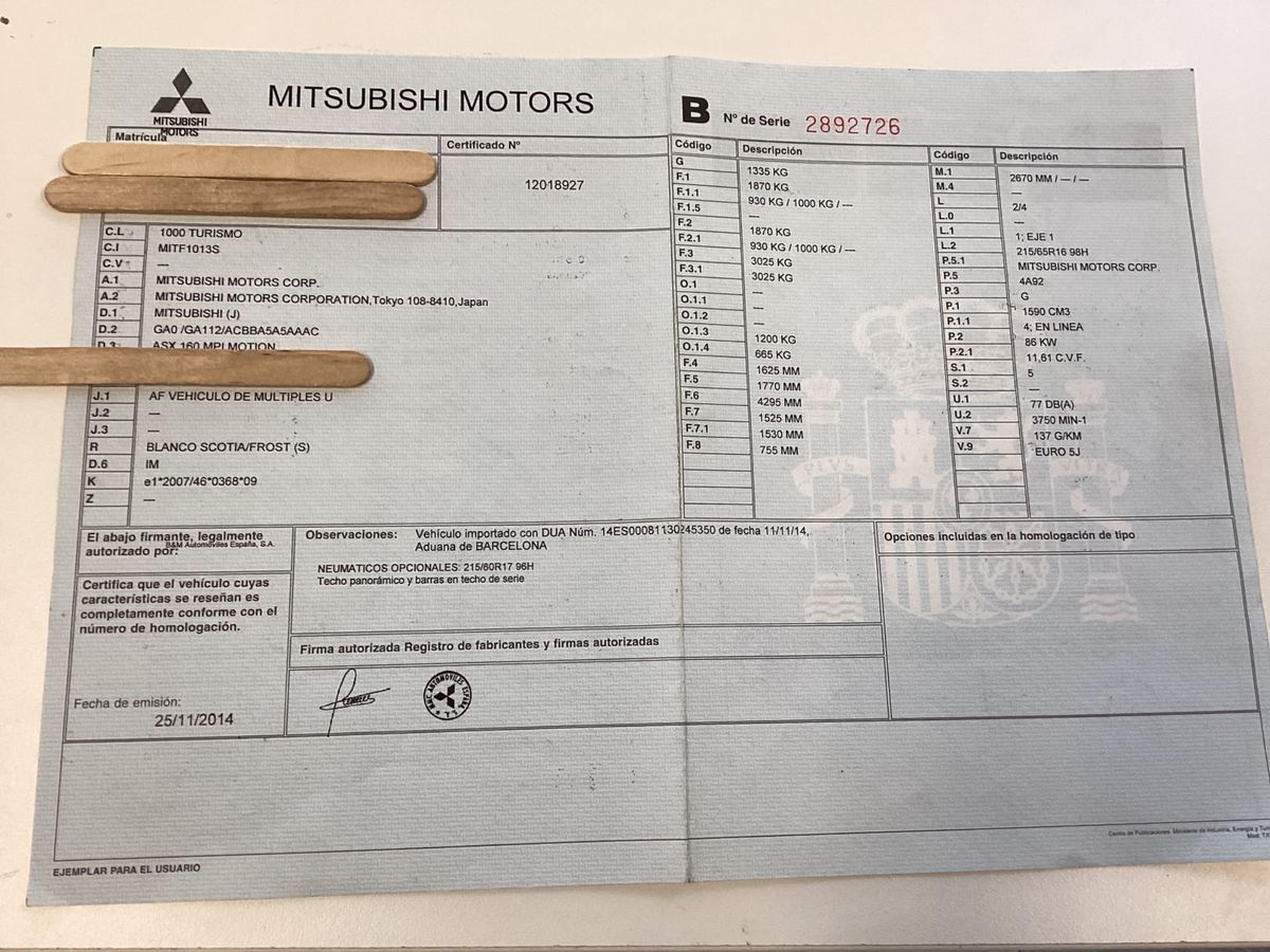 Mitsubishi ASX d'occasion