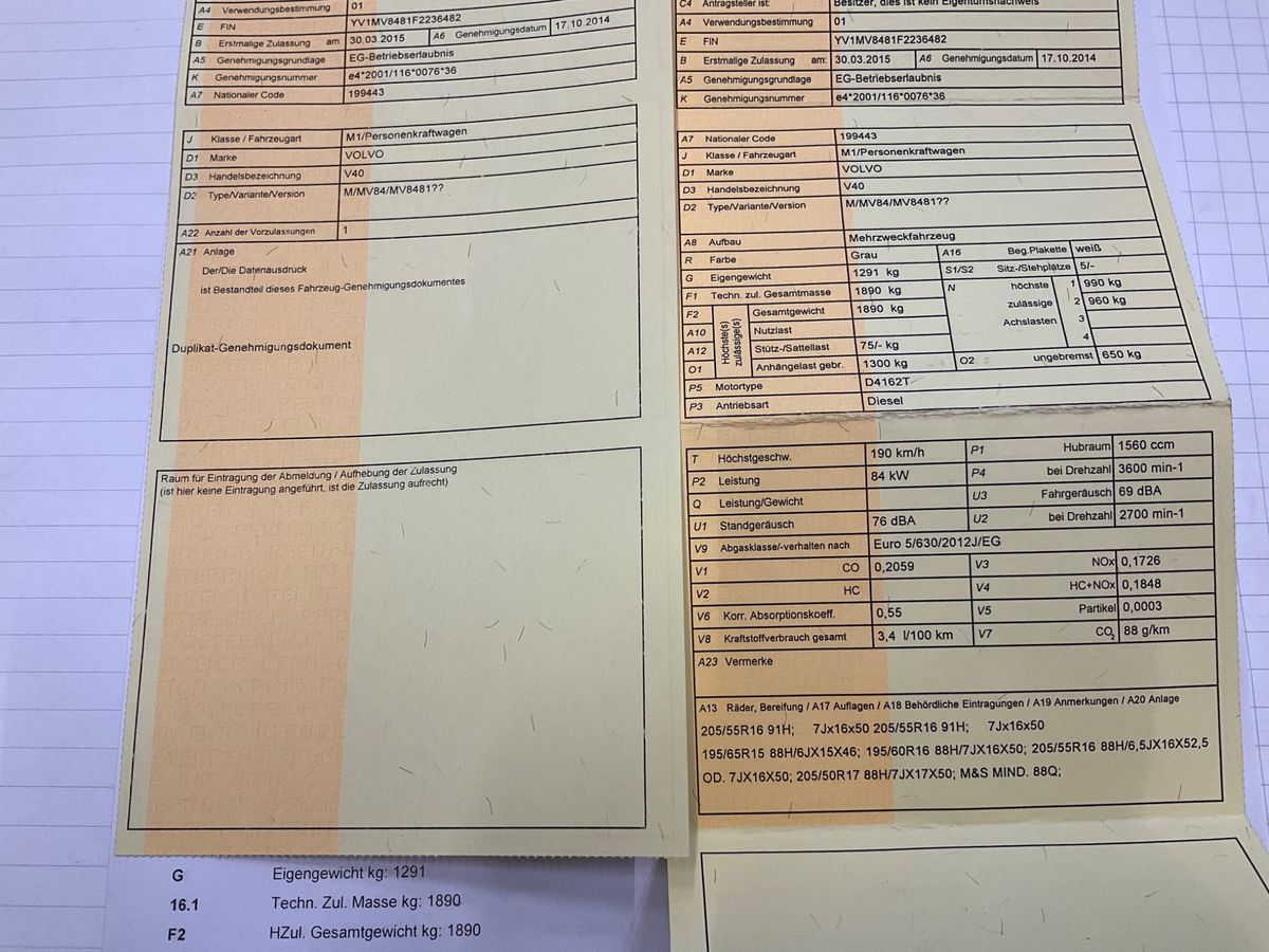 Volvo V40 1.6 D2 Kinetic