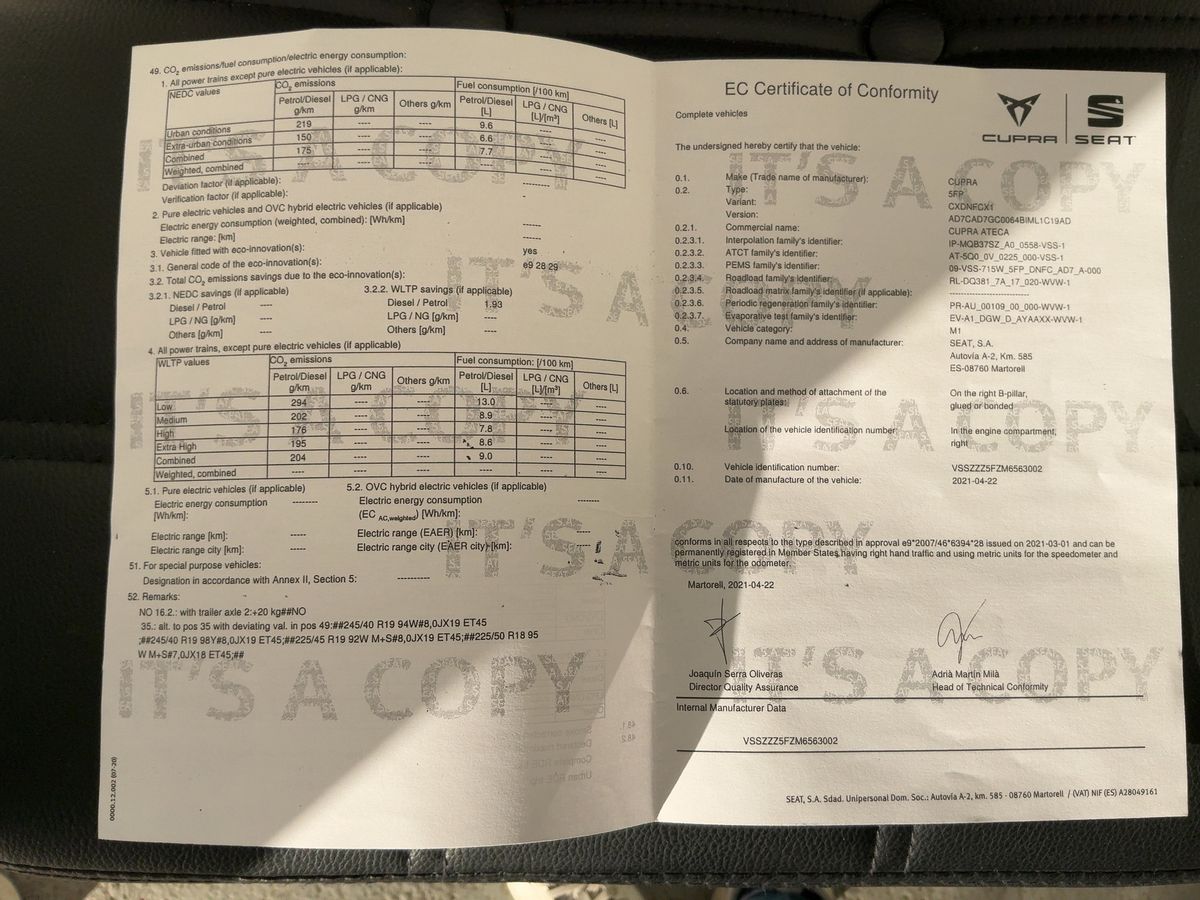 Cupra Ateca d'occasion