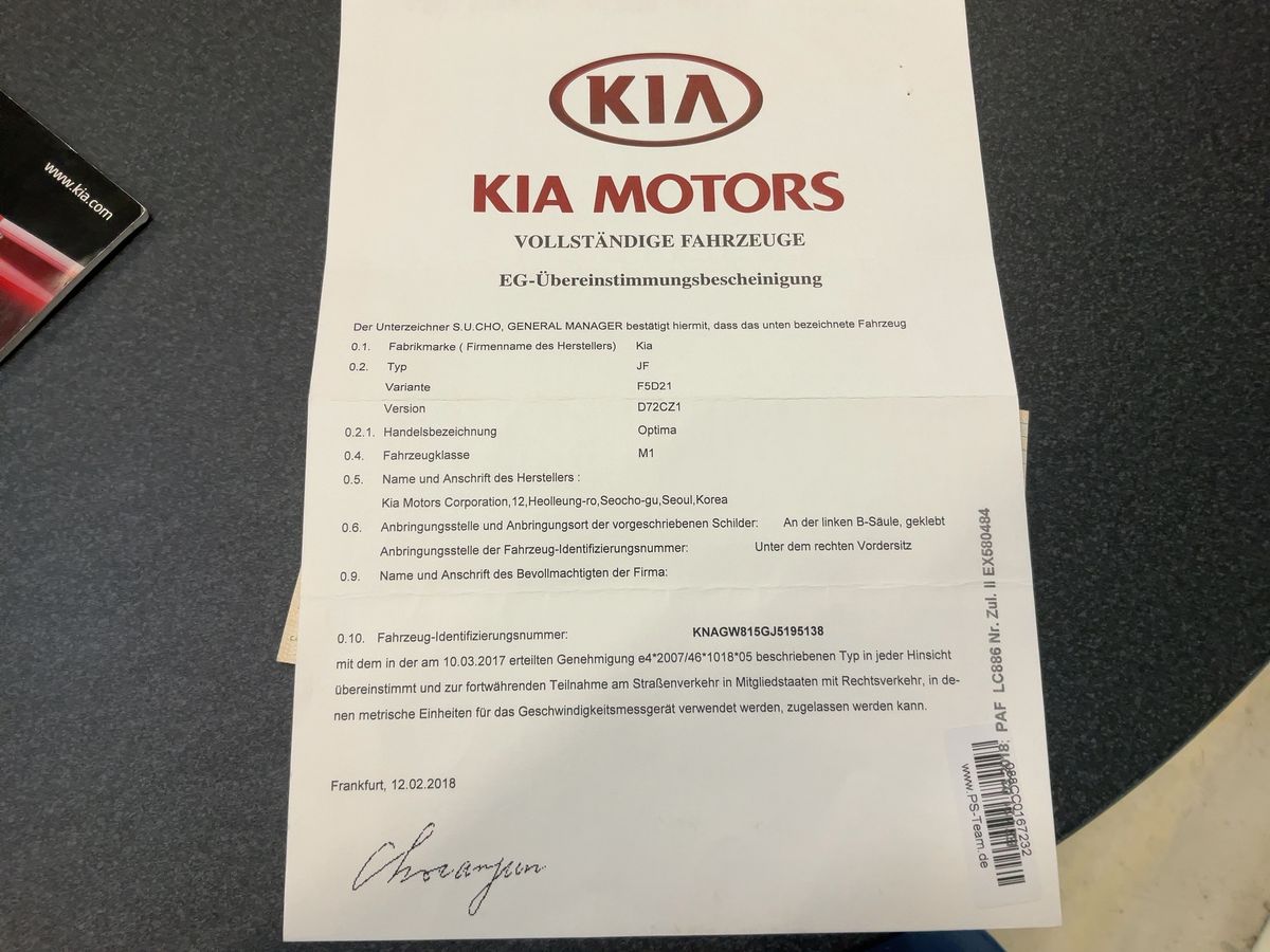 Kia Optima d'occasion
