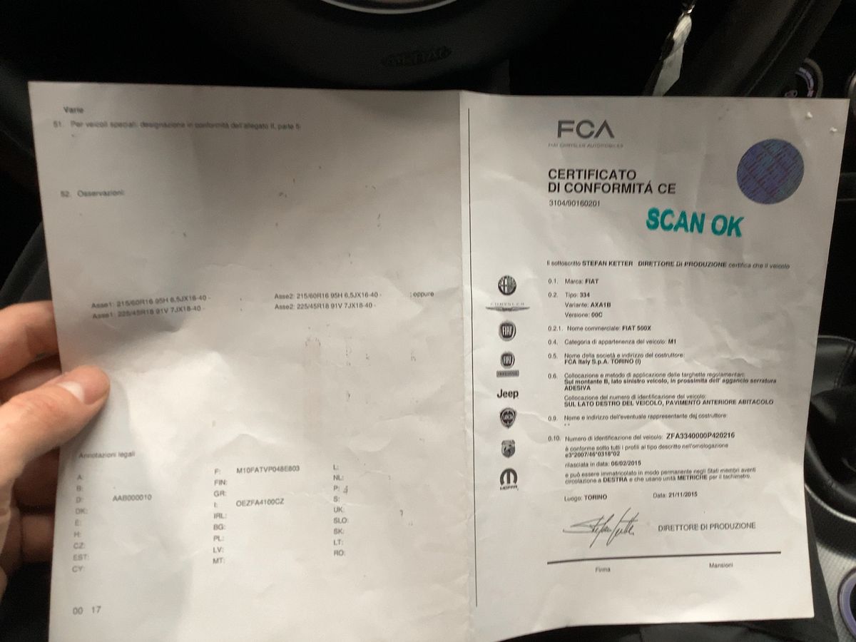 Fiat 500X d'occasion