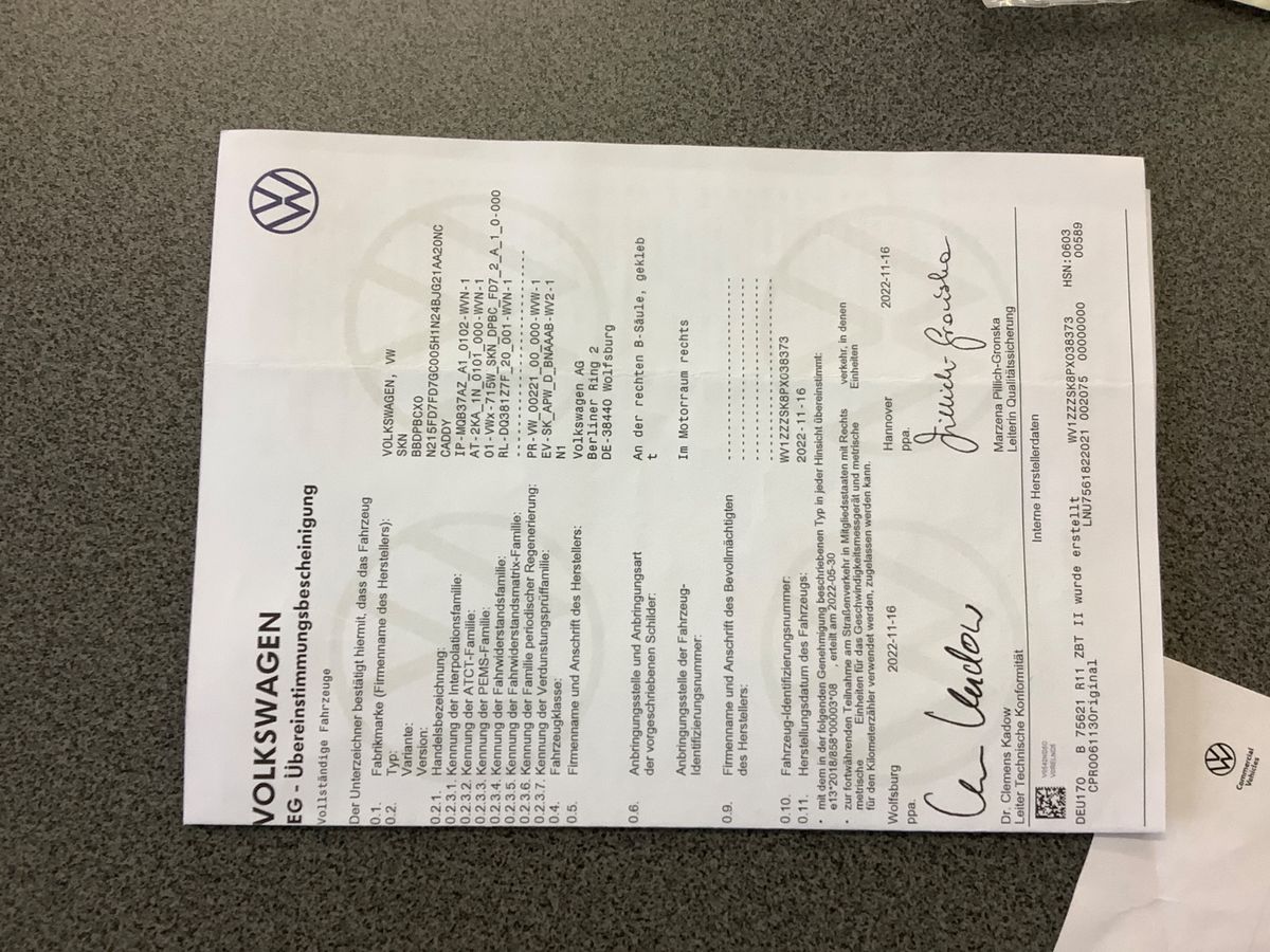 Volkswagen Caddy 1.5 TSI