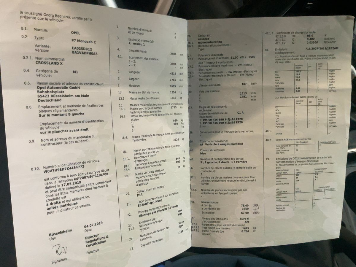 Opel Crossland d'occasion