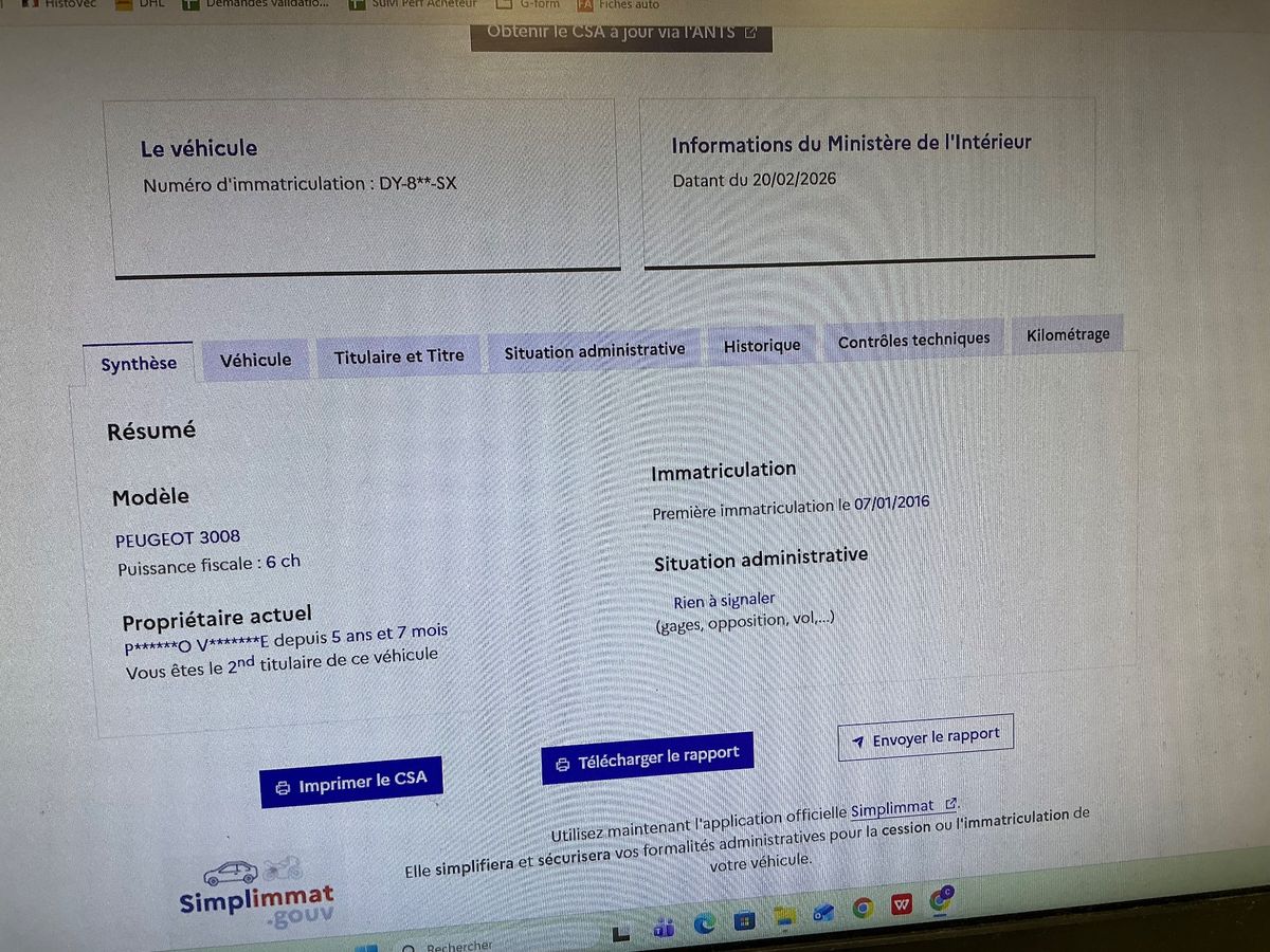 Peugeot 3008 d'occasion