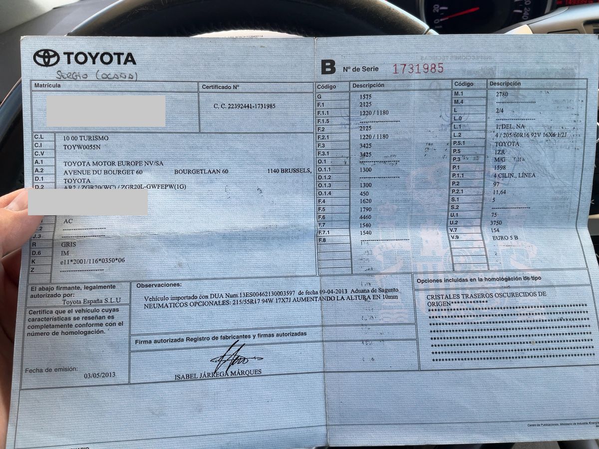 Toyota Verso d'occasion