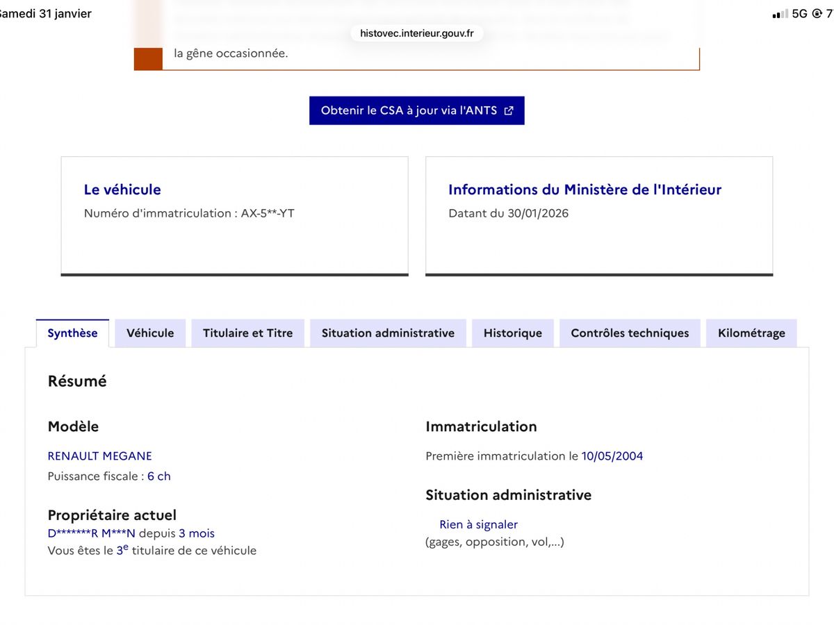 Renault Megane d'occasion