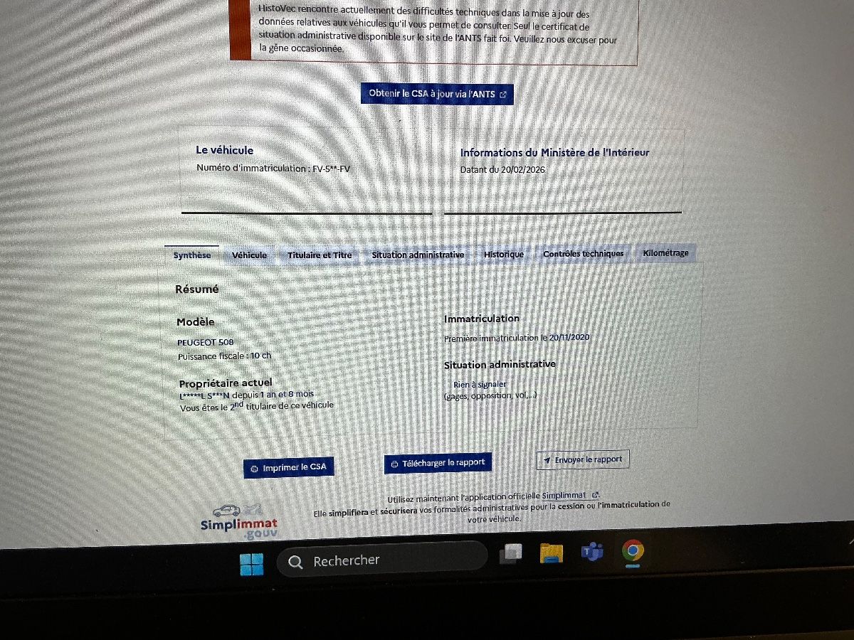 Peugeot 508 d'occasion