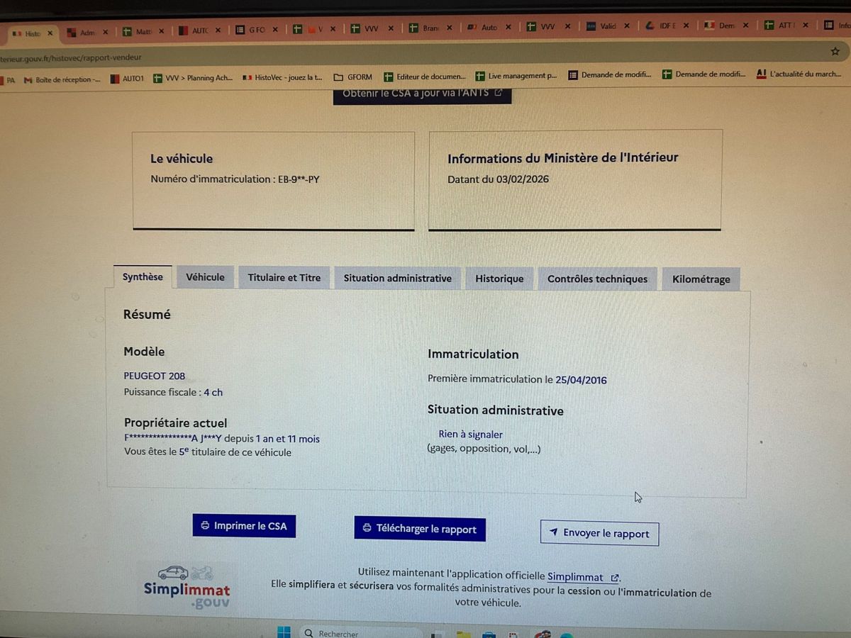 Peugeot 208 d'occasion