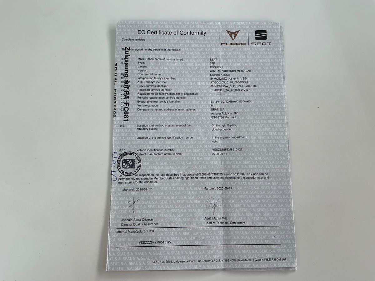 Cupra Ateca d'occasion