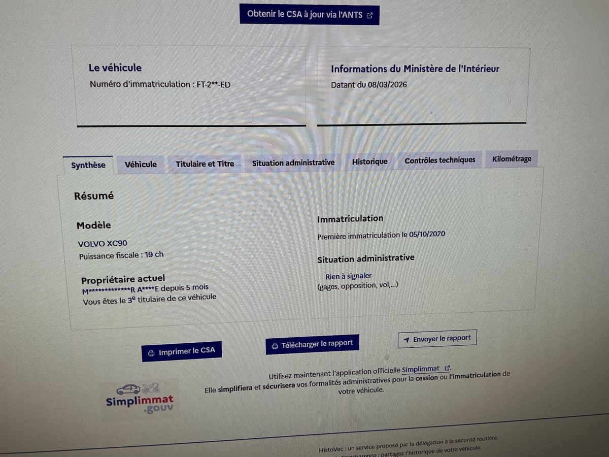 Volvo XC90 d'occasion