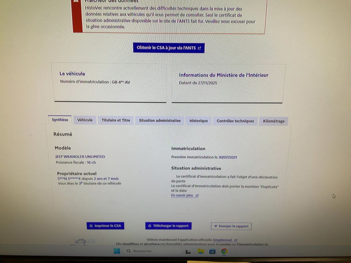 Jeep Wrangler d'occasion