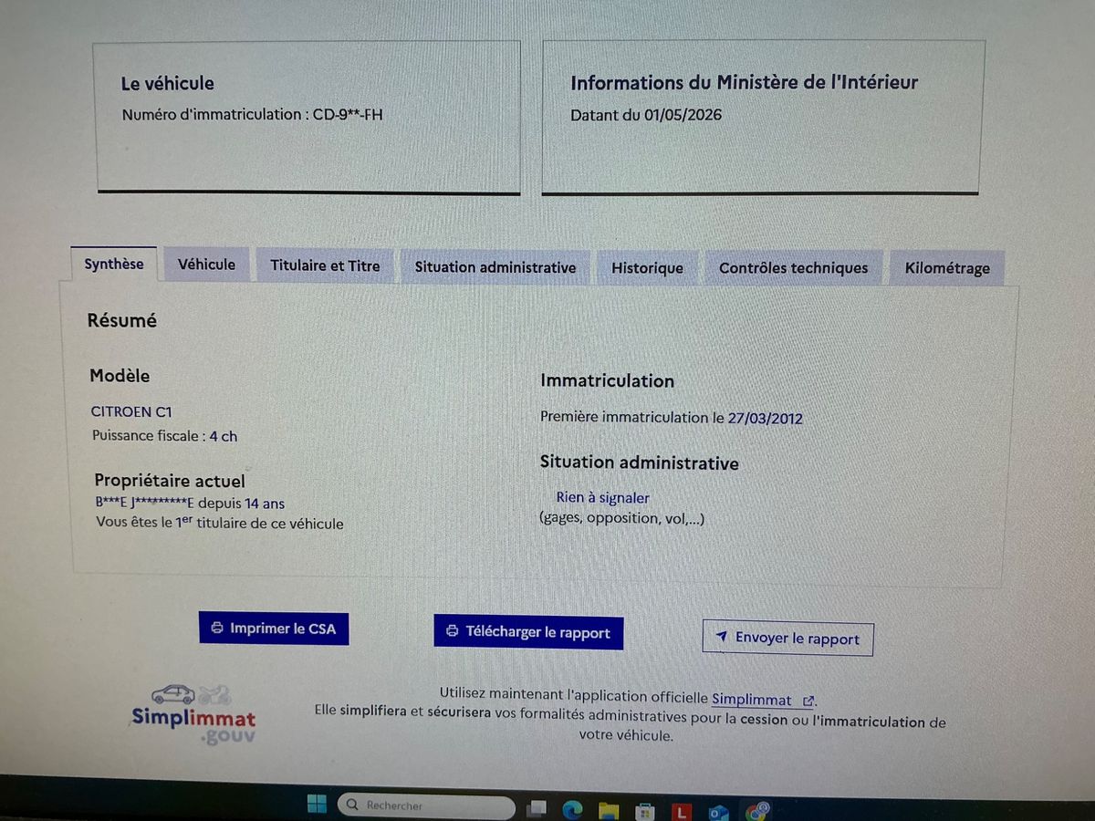 Citroen C1 d'occasion