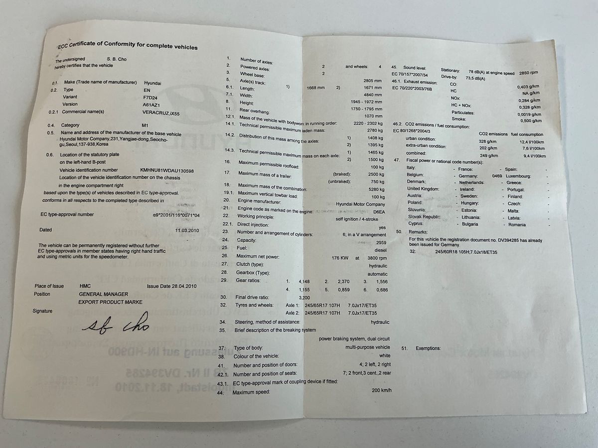 Hyundai ix55 3.0 V6 CRDi Premium