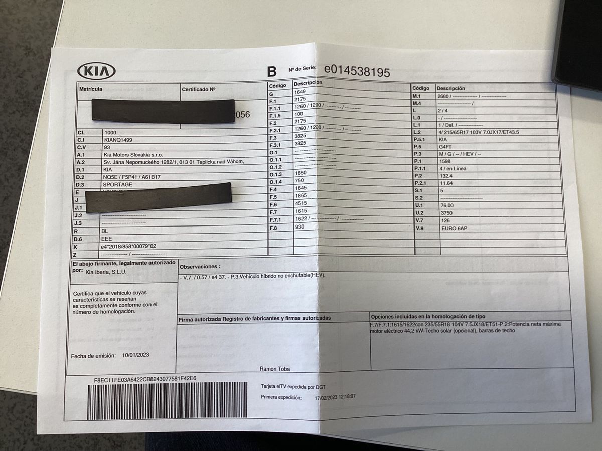 Kia Sportage 1.6 TGDI Hybrid Drive