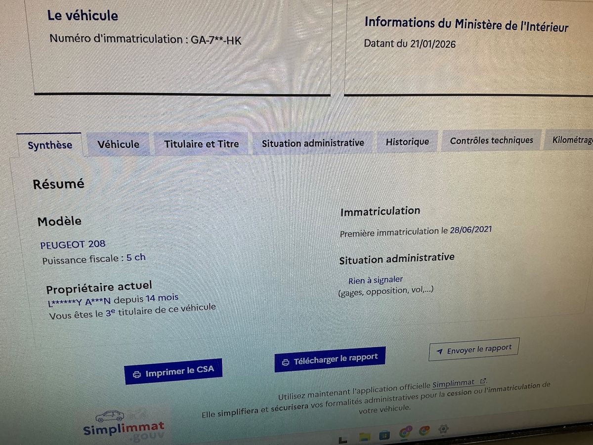 Peugeot 208 d'occasion