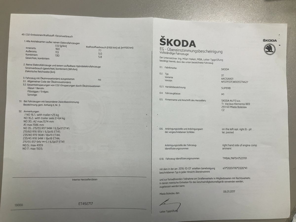 Skoda Superb d'occasion