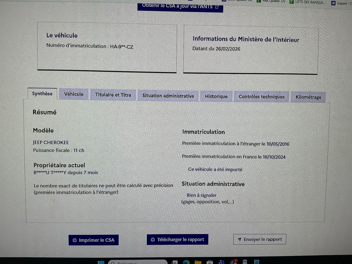 Jeep Cherokee d'occasion