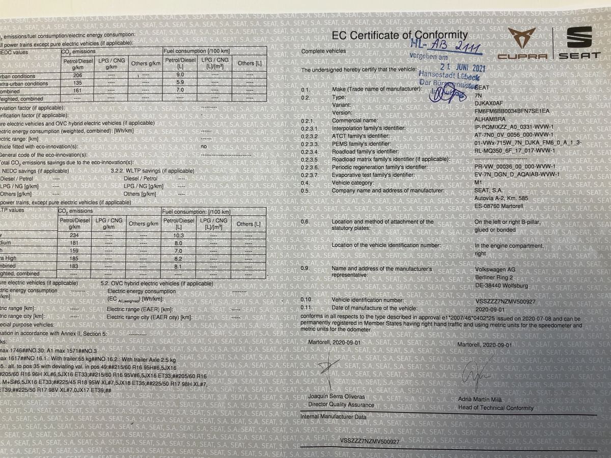 Seat Alhambra 1.4 TSI Style