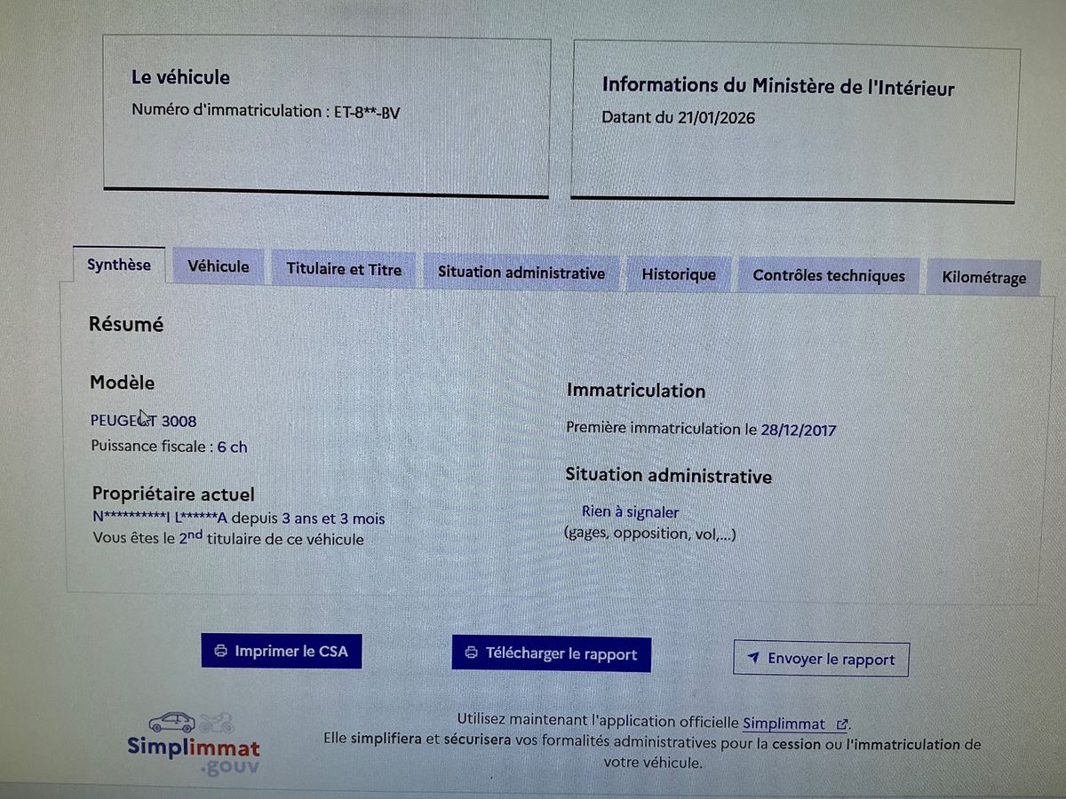 Peugeot 3008 d'occasion