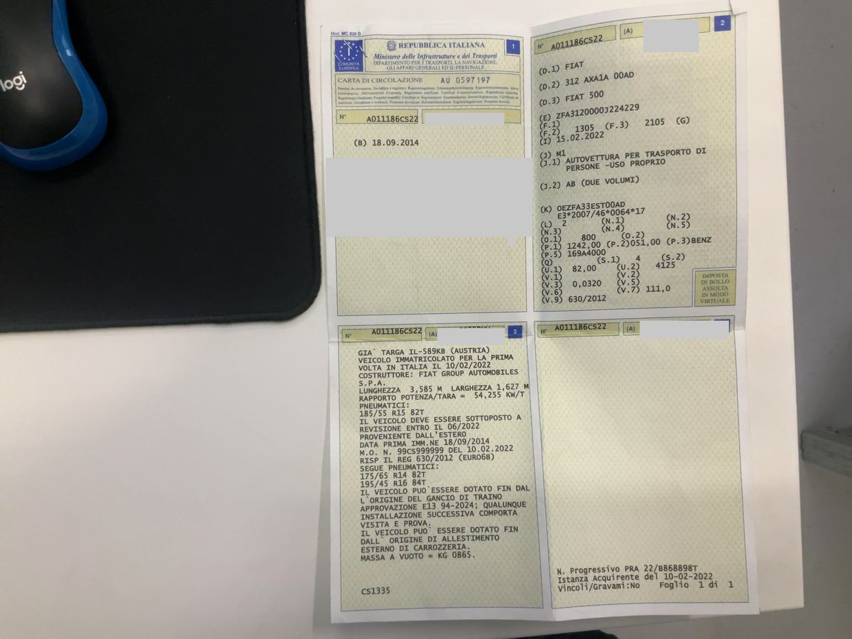 Fiat 500 d'occasion