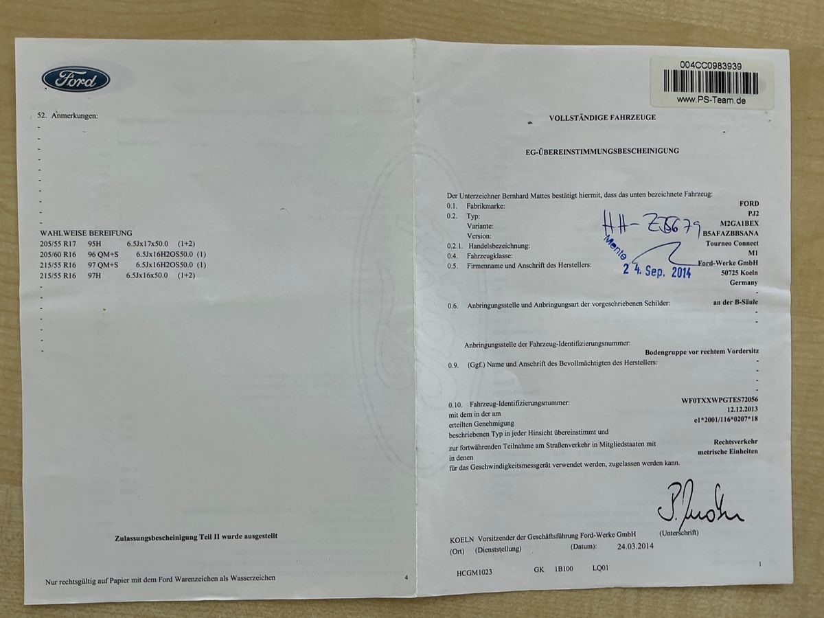 Ford Tourneo d'occasion