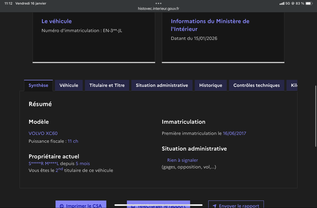 Volvo XC60 d'occasion