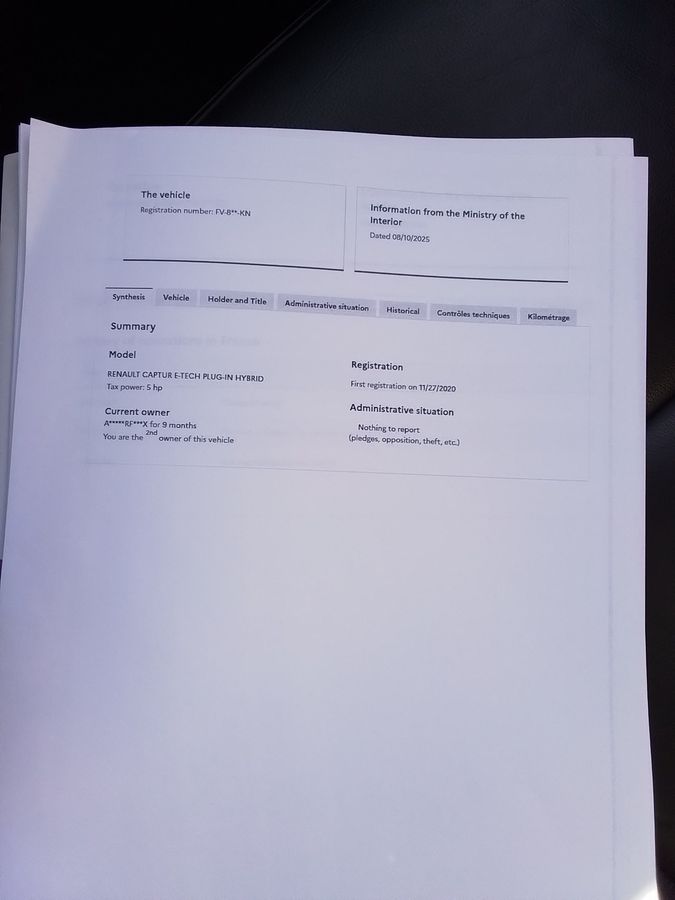 Renault Captur 1.6 Hybrid E-Tech Initiale Paris