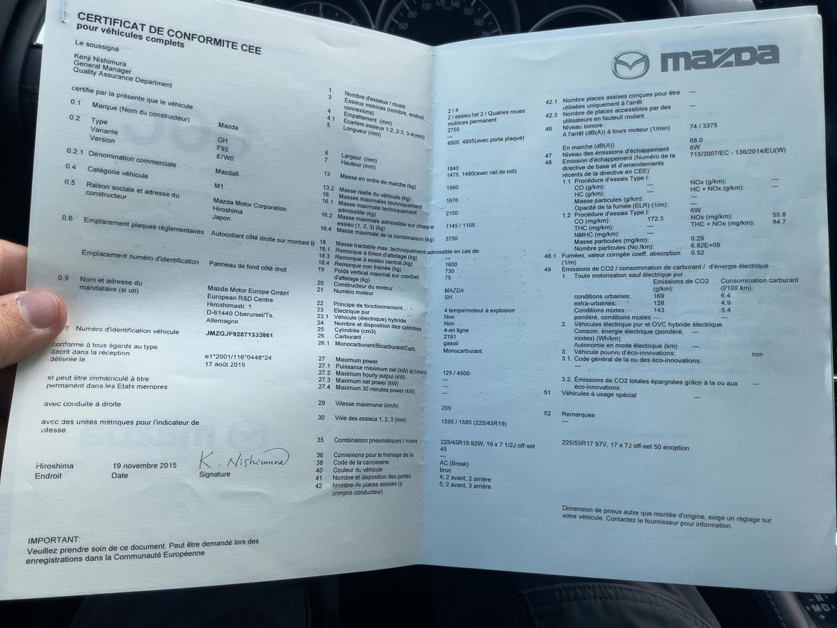 Mazda 6 d'occasion
