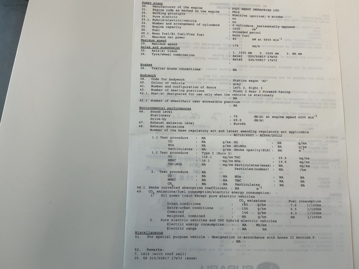 Subaru XV 1.6 Comfort