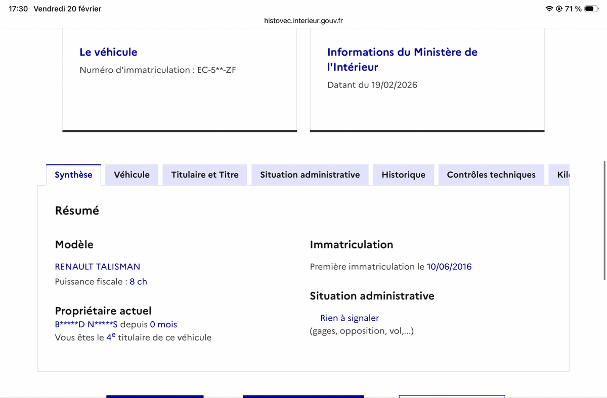 Renault Talisman d'occasion