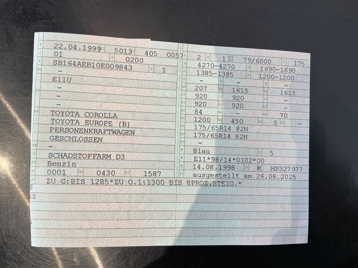 Toyota Corolla 1.6 Liftback Limited