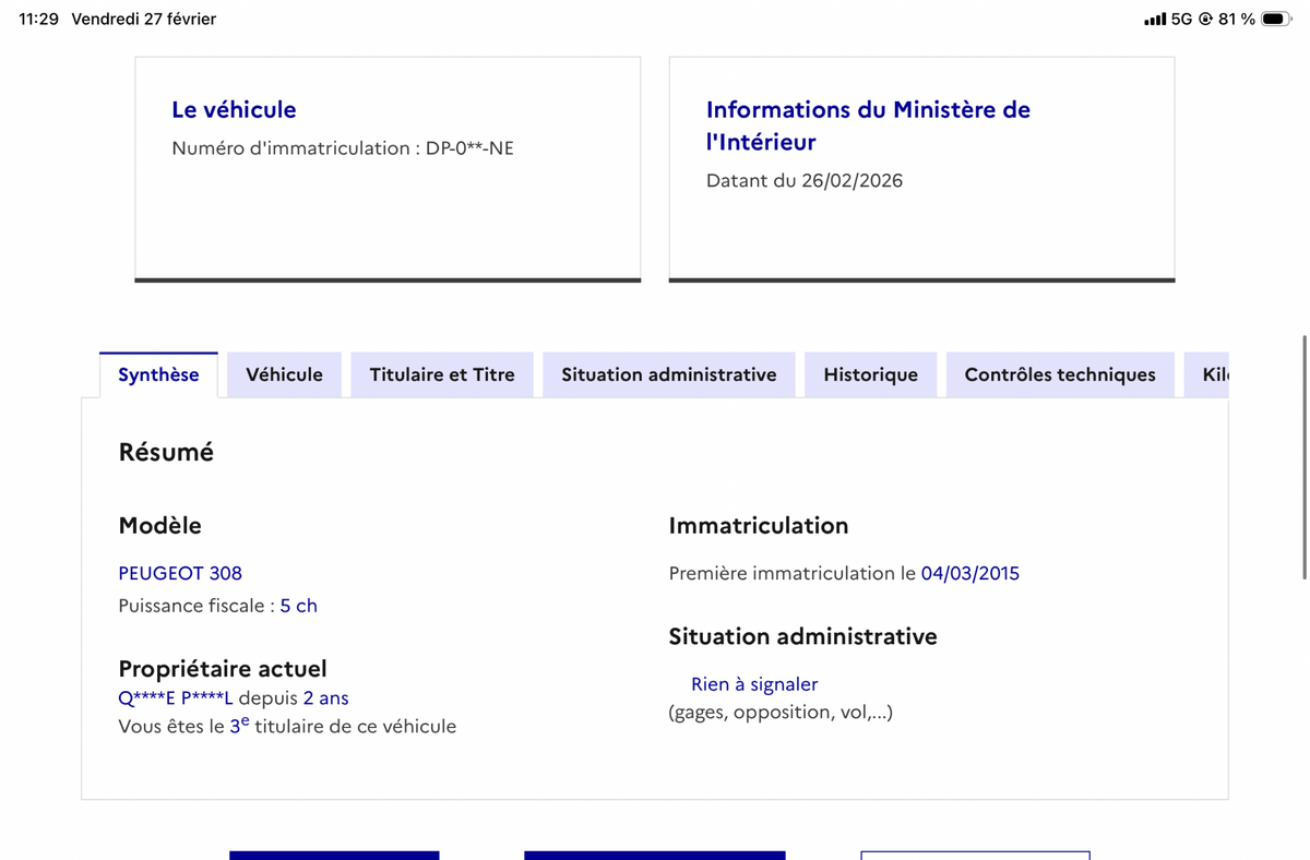 Peugeot 308 d'occasion