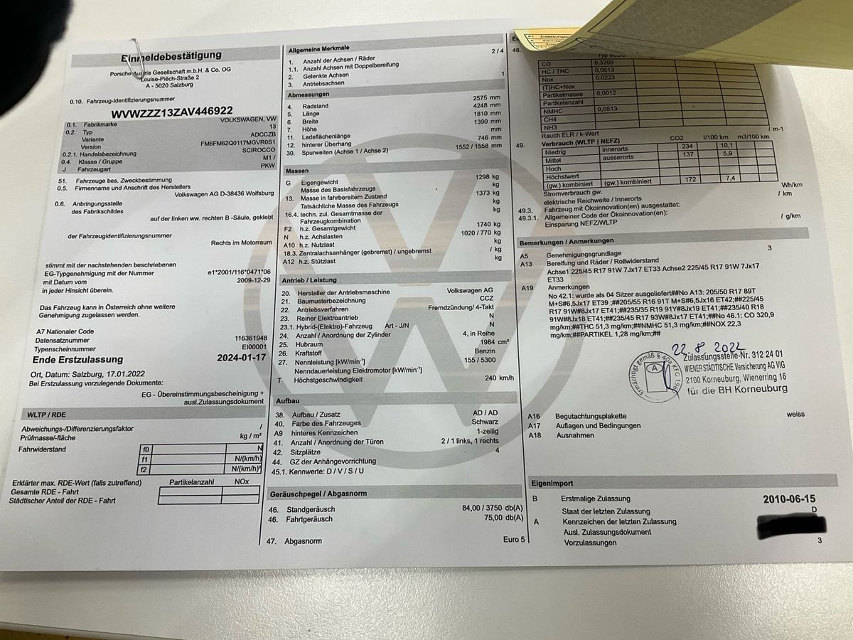Volkswagen Scirocco d'occasion