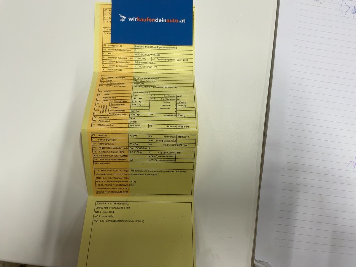 Volkswagen Touran d'occasion