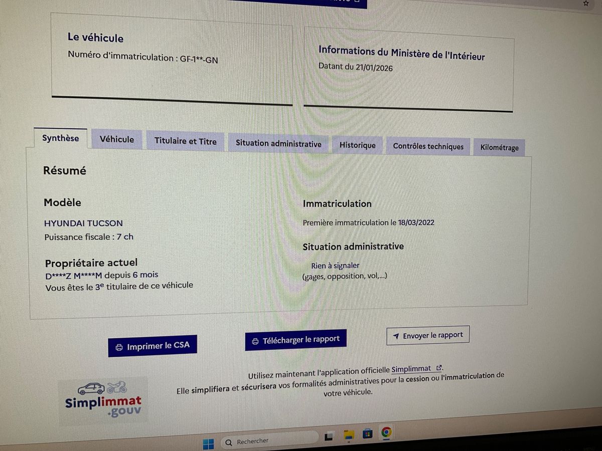 Hyundai Tucson d'occasion