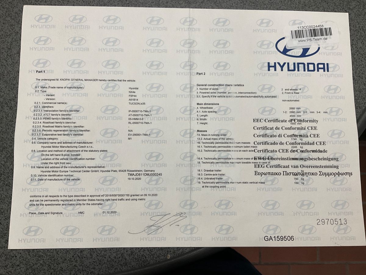 Hyundai Tucson 1.6 T-GDI Hybrid Trend 4WD