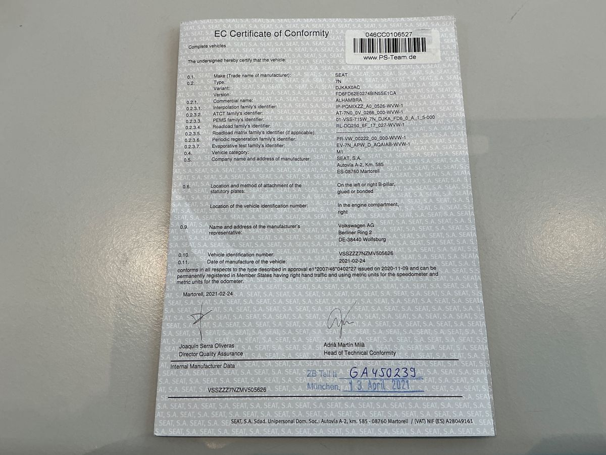 Seat Alhambra d'occasion