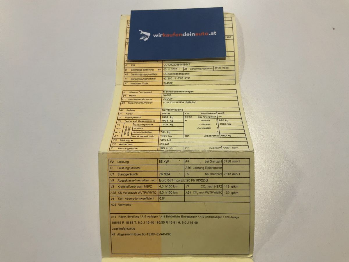 Dacia Lodgy d'occasion