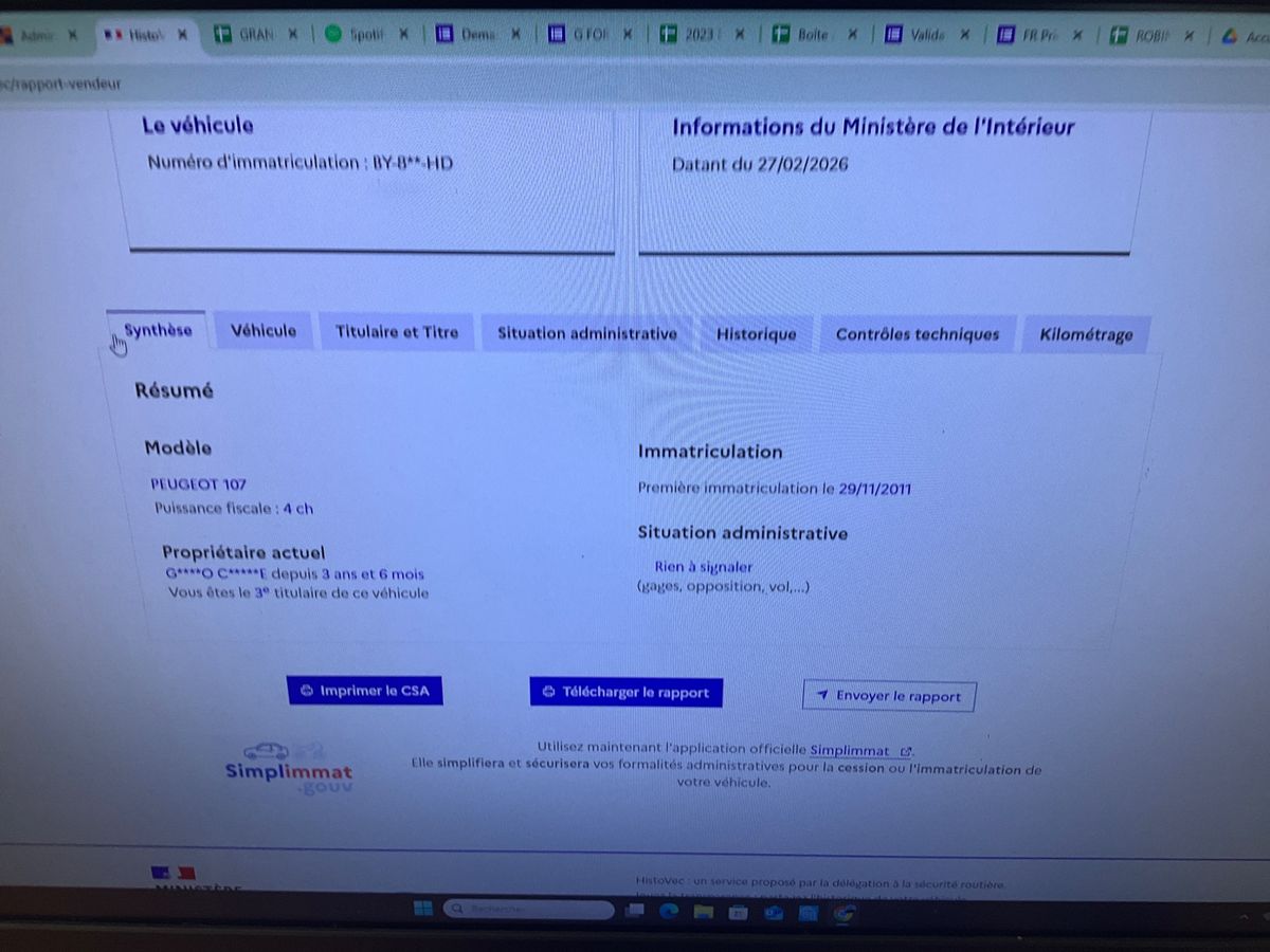 Peugeot 107 d'occasion