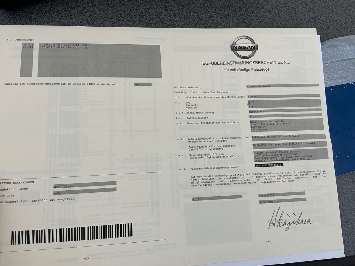 Nissan NV200 d'occasion