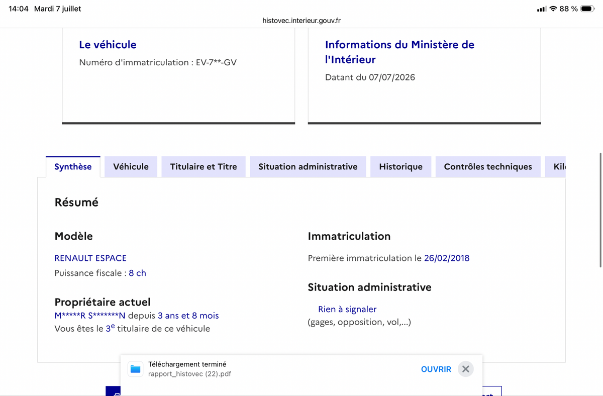 Renault Espace d'occasion