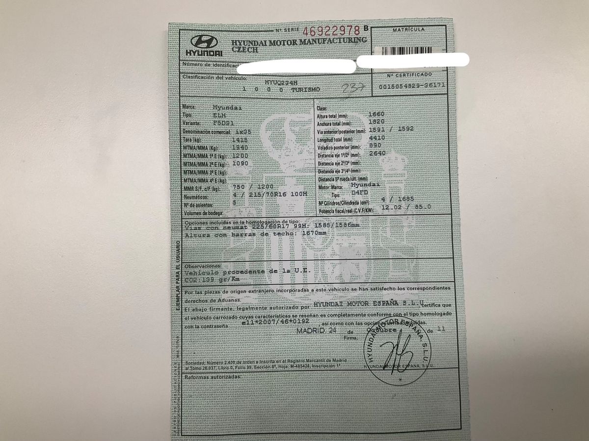 Hyundai ix35 1.7 CRDi Comfort 2WD