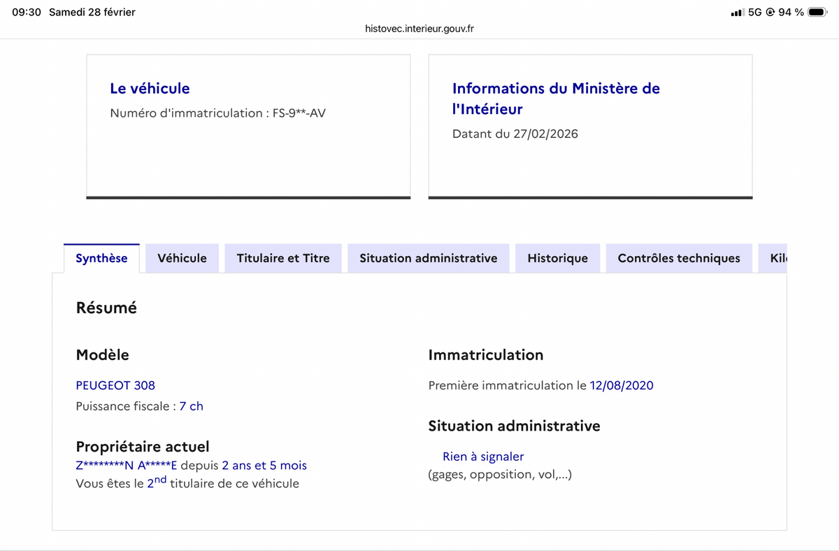 Peugeot 308 d'occasion