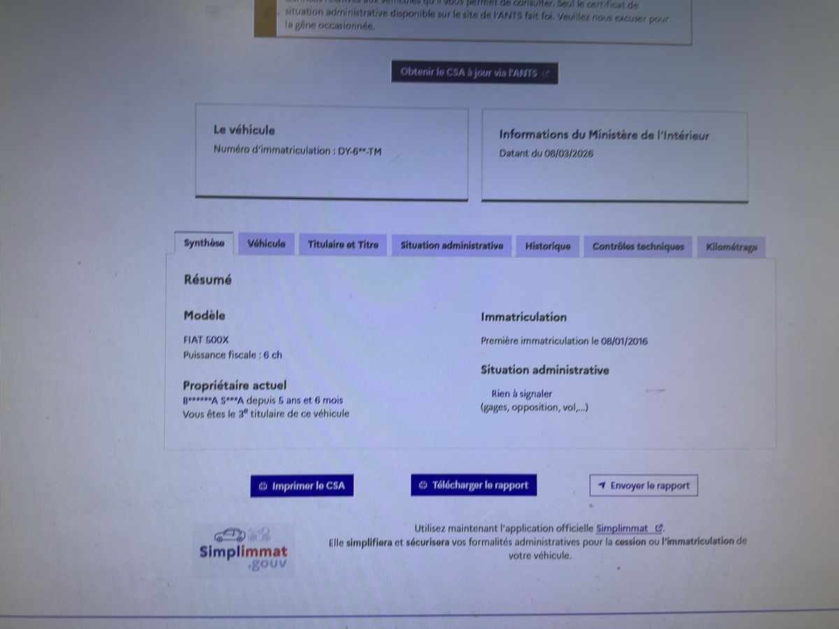 Fiat 500X d'occasion