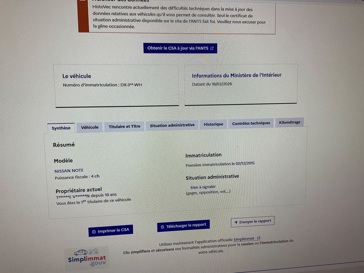 Nissan Note d'occasion