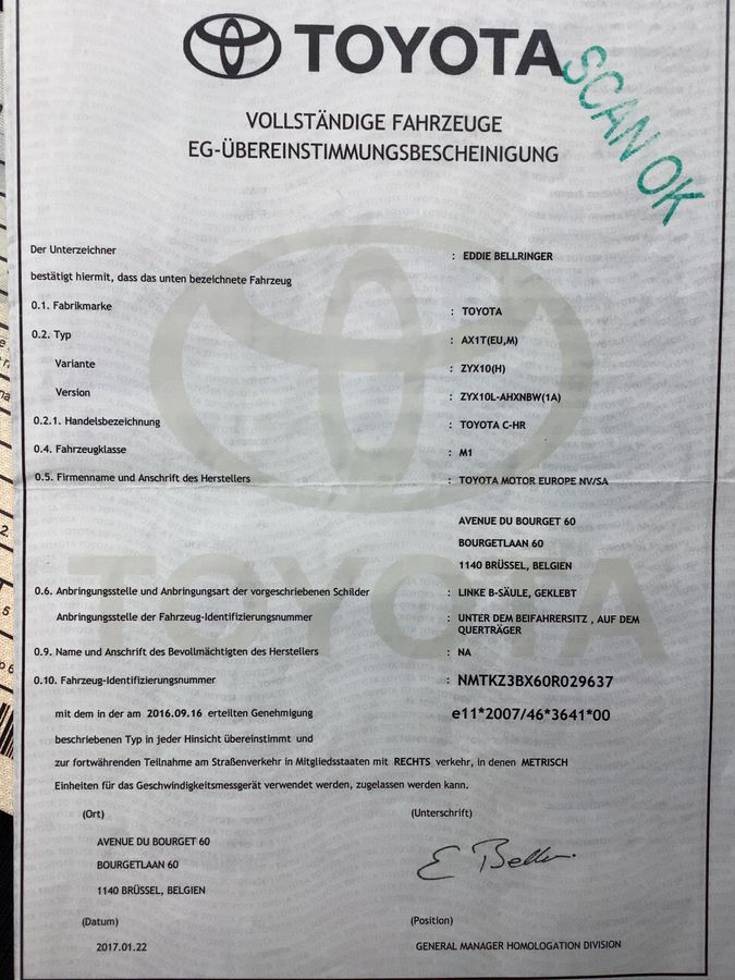 Toyota C-HR d'occasion